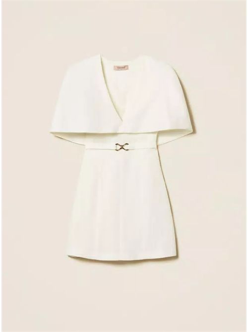 DRESS WITH CAPE TWIN SET | 261TP245100059 MADREPERLA